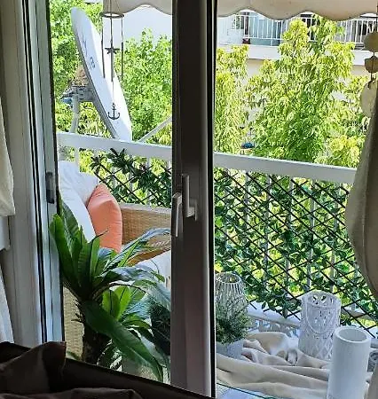 Sea View Across The Golden Bay Beach, Cosy Sunny, Spacious In Aretsou Kalamaria * テッサロニキ